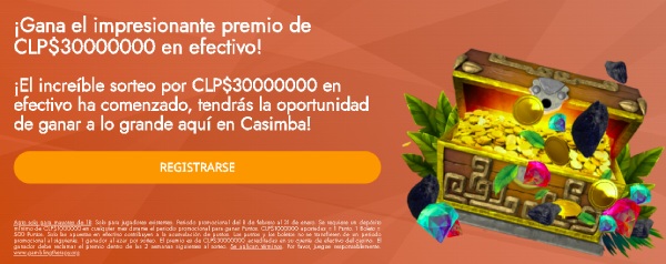 Casimba Casino increíble sorteo